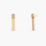 Dune Gold plated Silver Drop Earrings