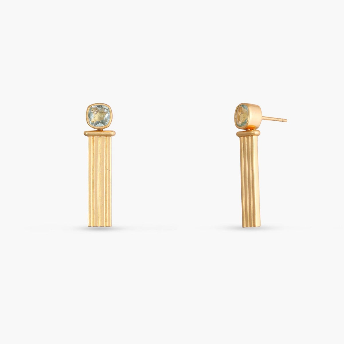 Dune Gold plated Silver Drop Earrings