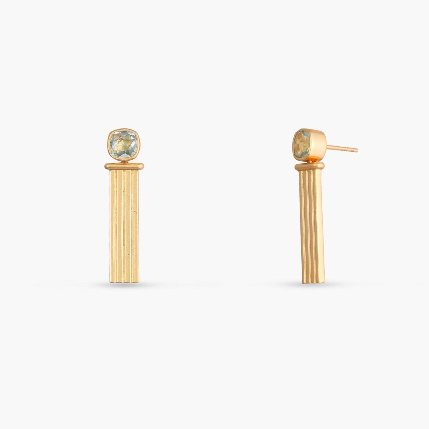 Dune Gold plated Silver Drop Earrings