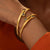 Dune Open Front Silver Bangles