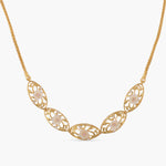 Necklaces Blossom Veil Silver Short Necklace