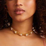 Necklaces Blossom Veil Silver Short Necklace