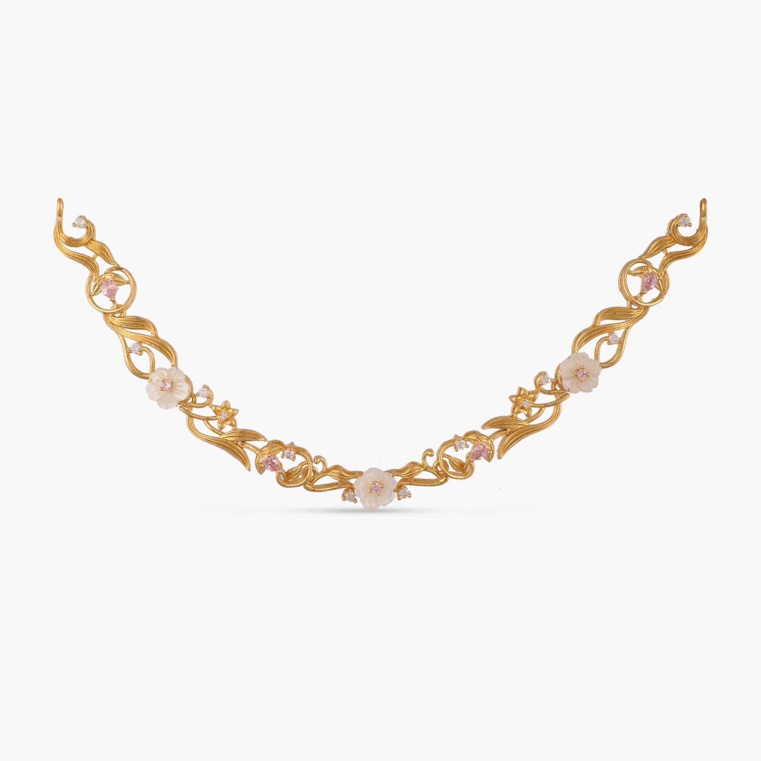 Necklaces Blossom Veil Blooming Silver Short Necklace