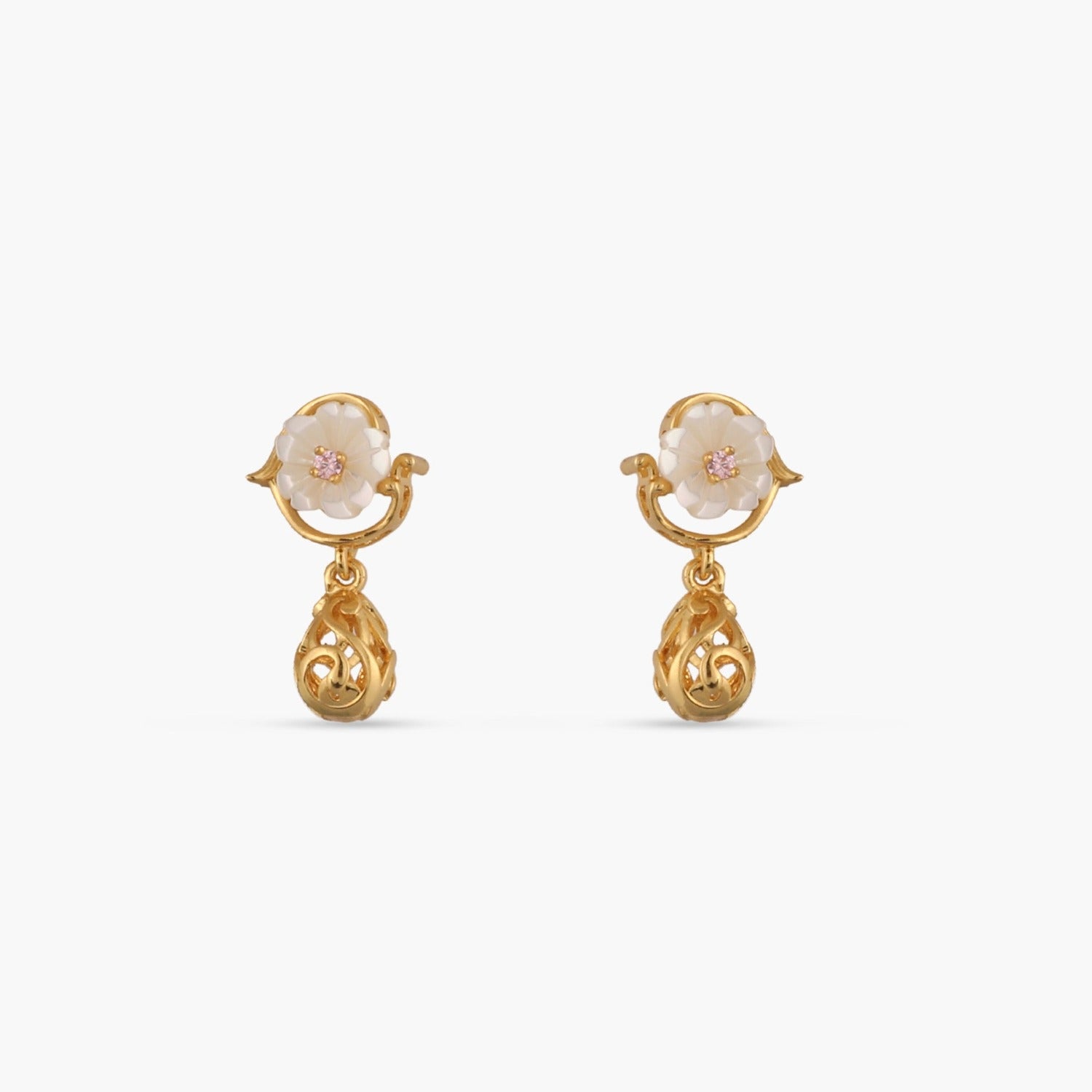 Earrings Blossom Veil Petite Silver Drop Earrings