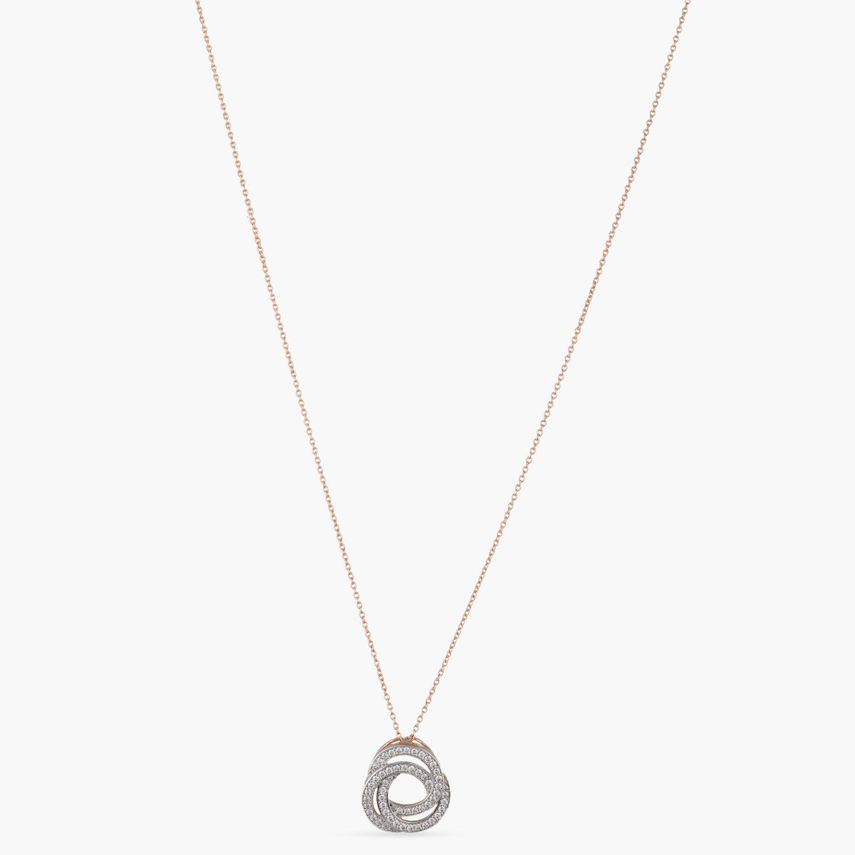 Necklaces Love Knot CZ Silver Pendant Necklace