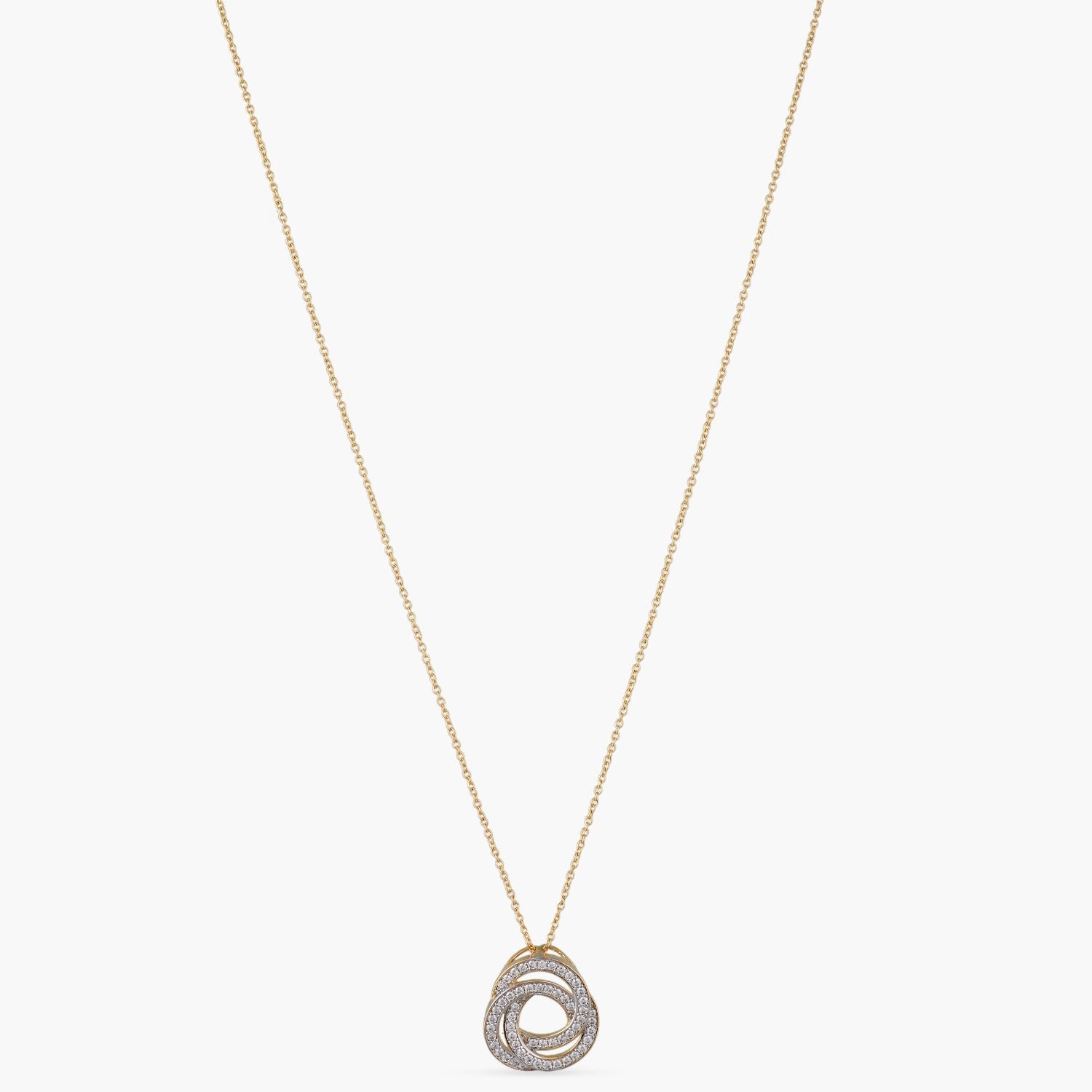 Necklaces Love Knot CZ Silver Pendant Necklace