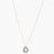 Love Knot CZ Silver Pendant Necklace