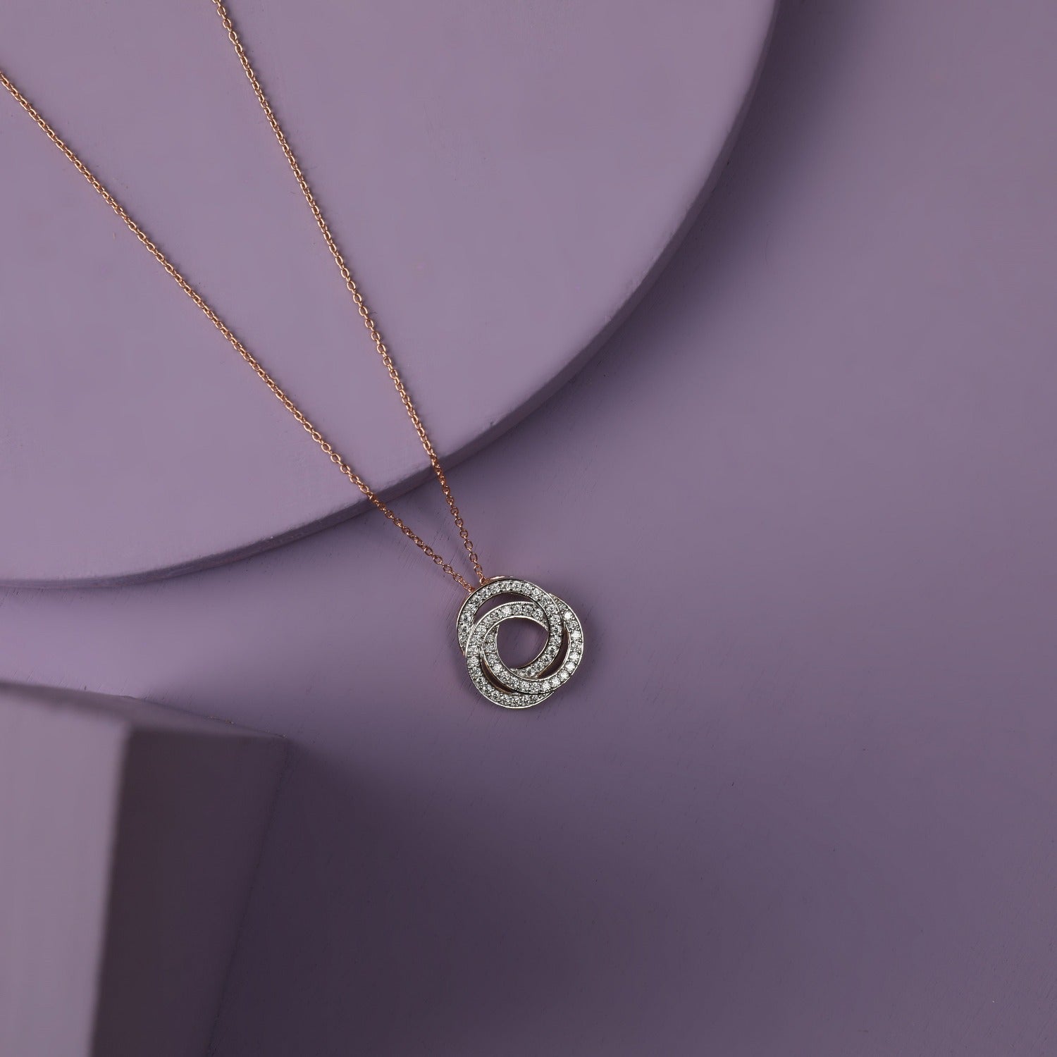 Necklaces Love Knot CZ Silver Pendant Necklace