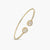 Solara CZ Gold Plated Silver Bracelet