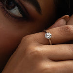 Finger Ring Flora CZ Silver Ring