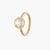 Ovaline CZ Gold Plated Silver Ring