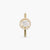 Ovaline CZ Gold Plated Silver Ring