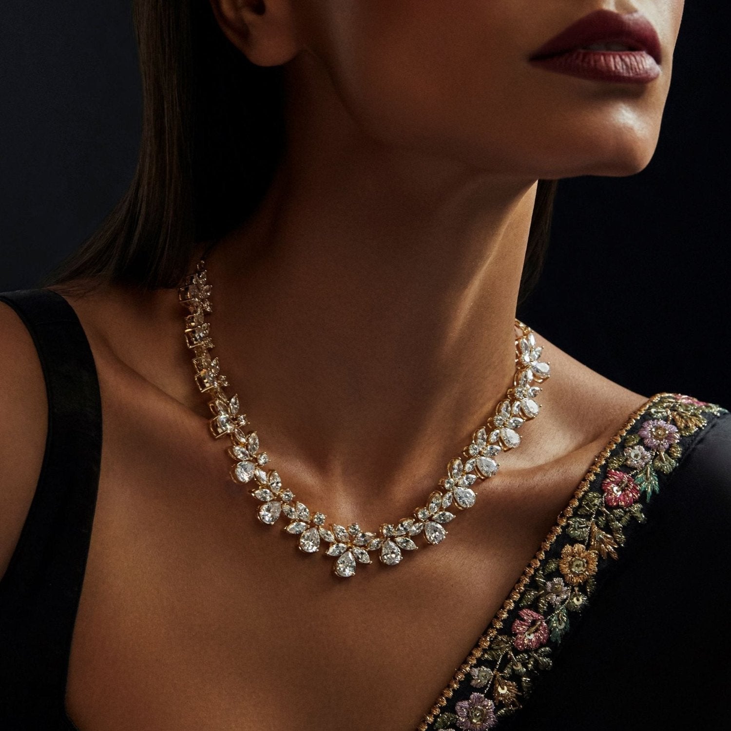 Necklace Fiorella CZ Silver Necklace