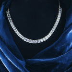 Choker Celeste CZ Tennis Choker Silver Necklace