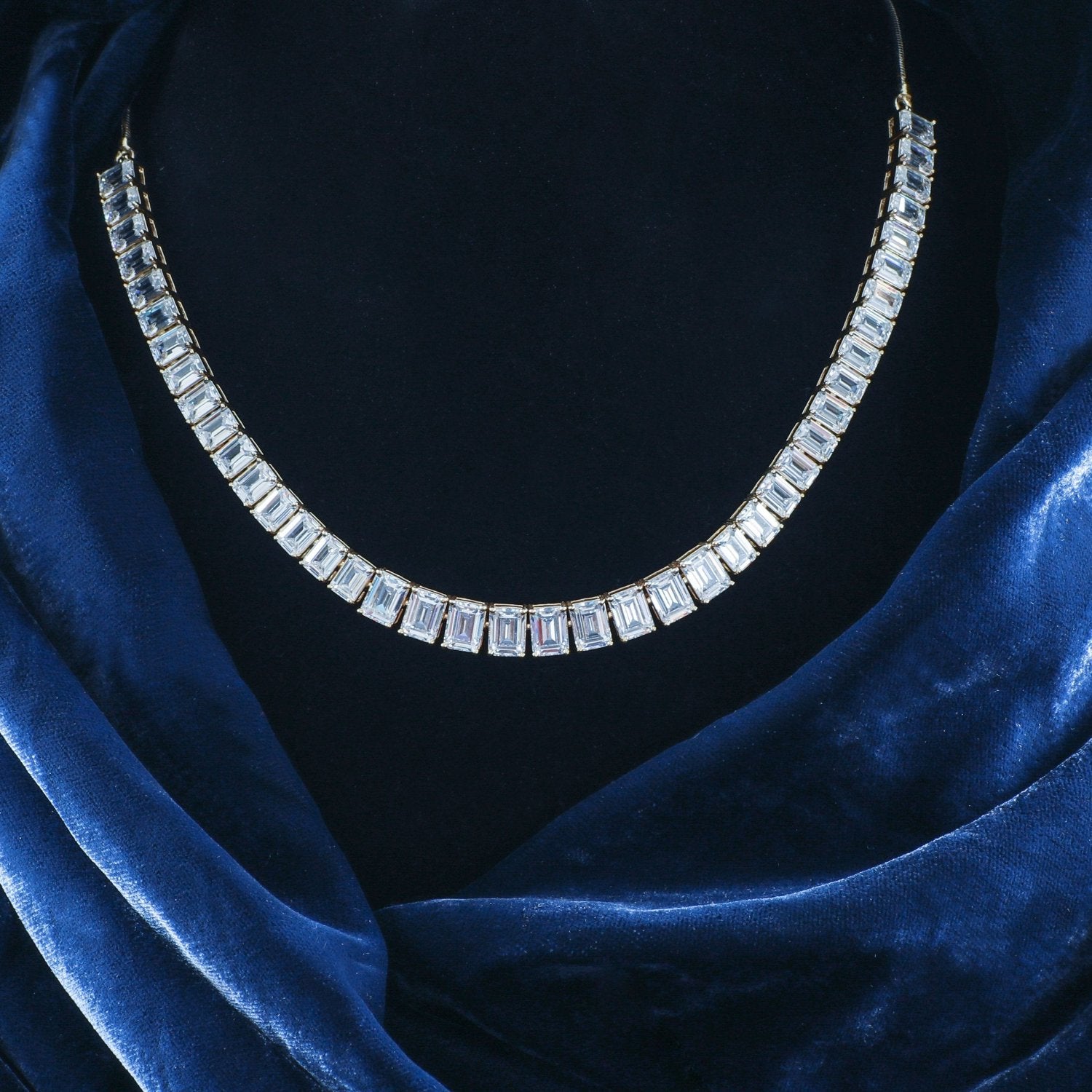 Choker Celeste CZ Tennis Choker Silver Necklace