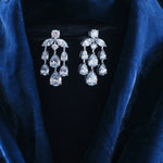 Earrings Aurelia CZ Silver Chandelier Earrings