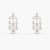 Aurelia CZ Silver Chandelier Earrings