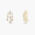 Aurelia CZ Gold Plated Silver Chandelier Earrings 