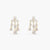 Aurelia CZ Gold Plated Silver Chandelier Earrings 