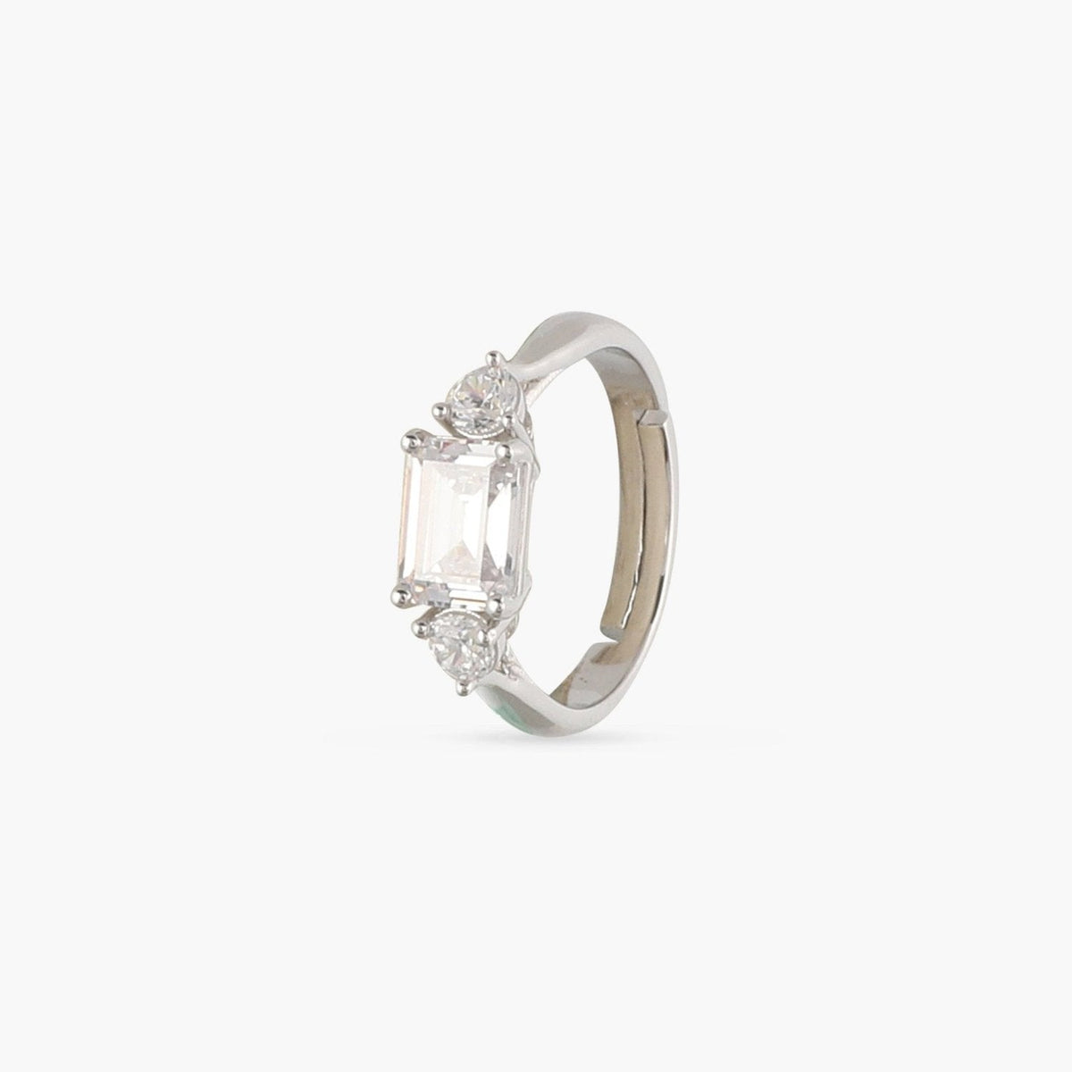 Finger Ring Aure CZ Silver Ring