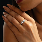 Finger Ring Aure CZ Silver Ring