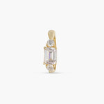 Finger Ring Aure CZ Gold Plated Silver Ring