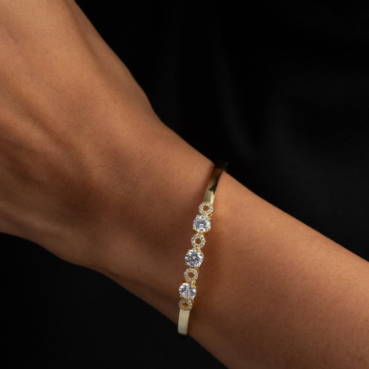 Bracelet Ethereal Gold Plated CZ Silver Bracelet