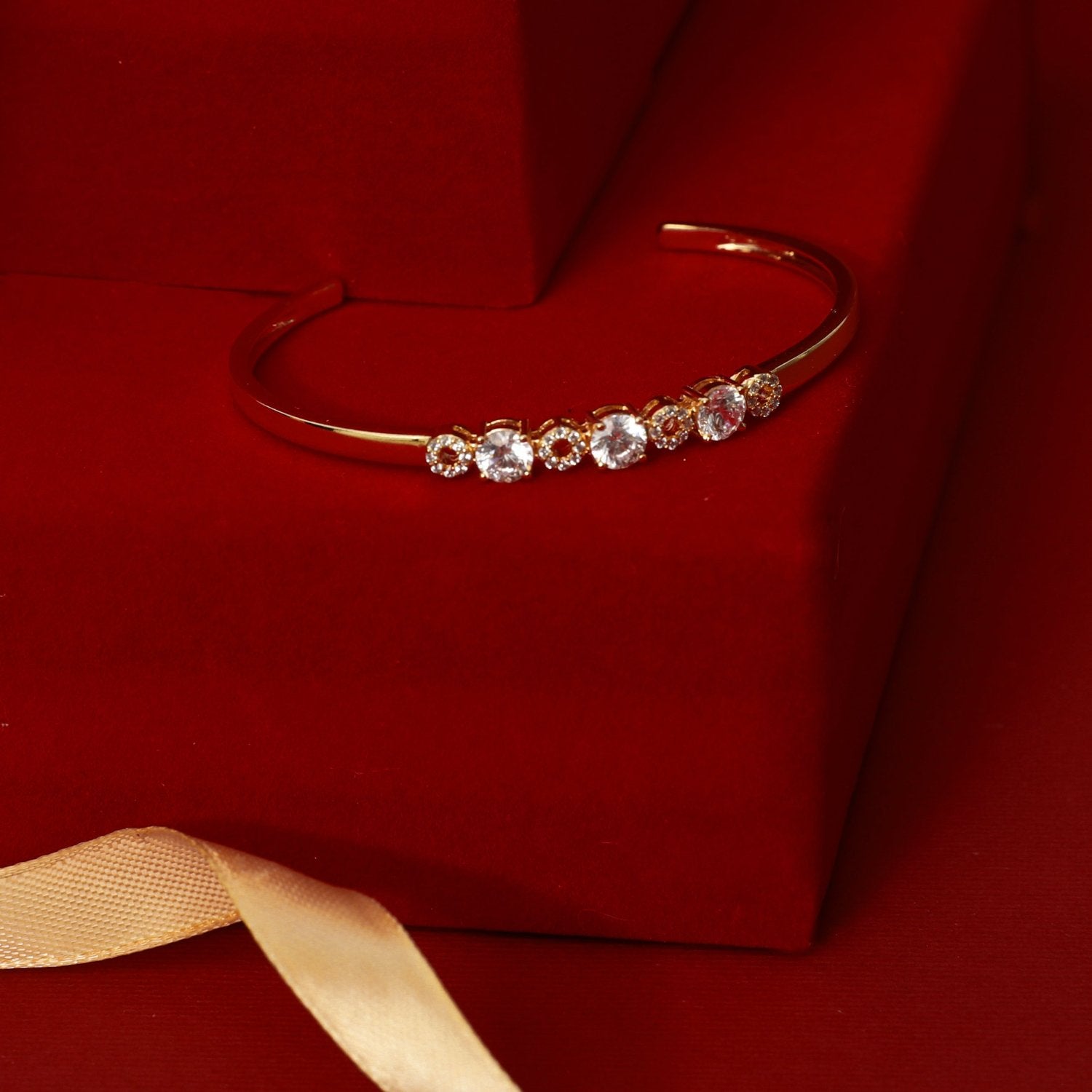 Bracelet Ethereal Gold Plated CZ Silver Bracelet