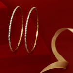 Bangles Minimalist Gold Plated CZ Silver Bangles