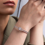 Bracelet Grandeur Layered CZ Silver Bracelet