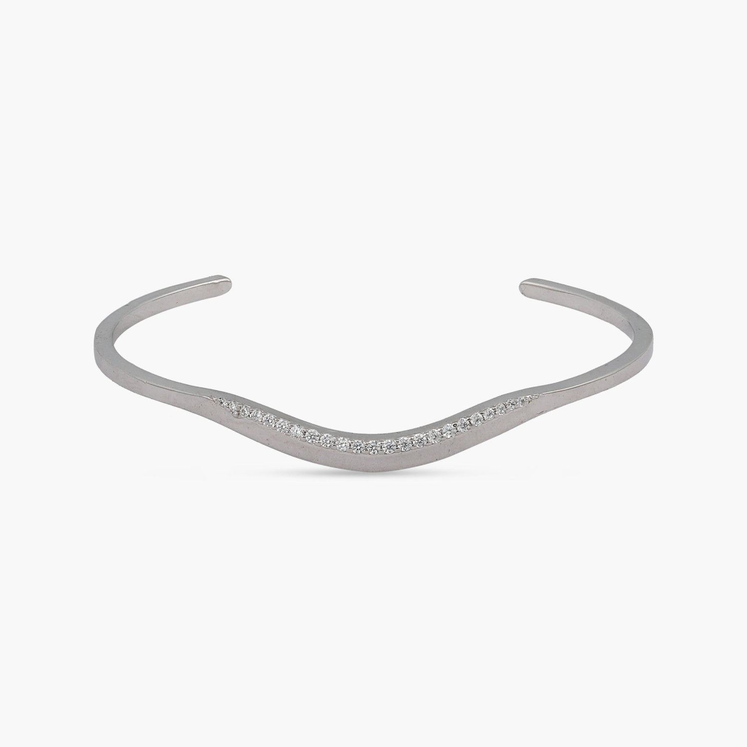 Bracelet Waves of Elegance CZ Silver Bracelet