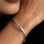 Waves of Elegance CZ Silver Bracelet