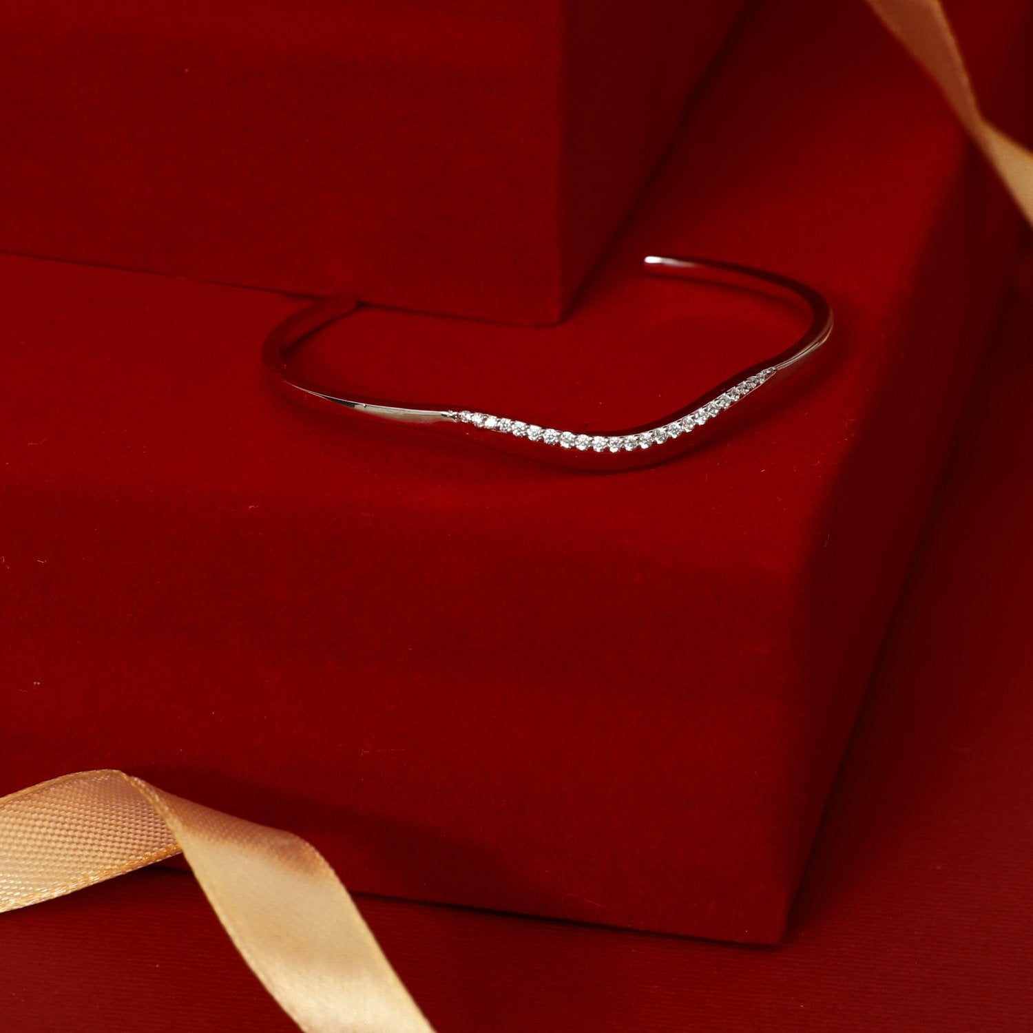 Bracelet Waves of Elegance CZ Silver Bracelet