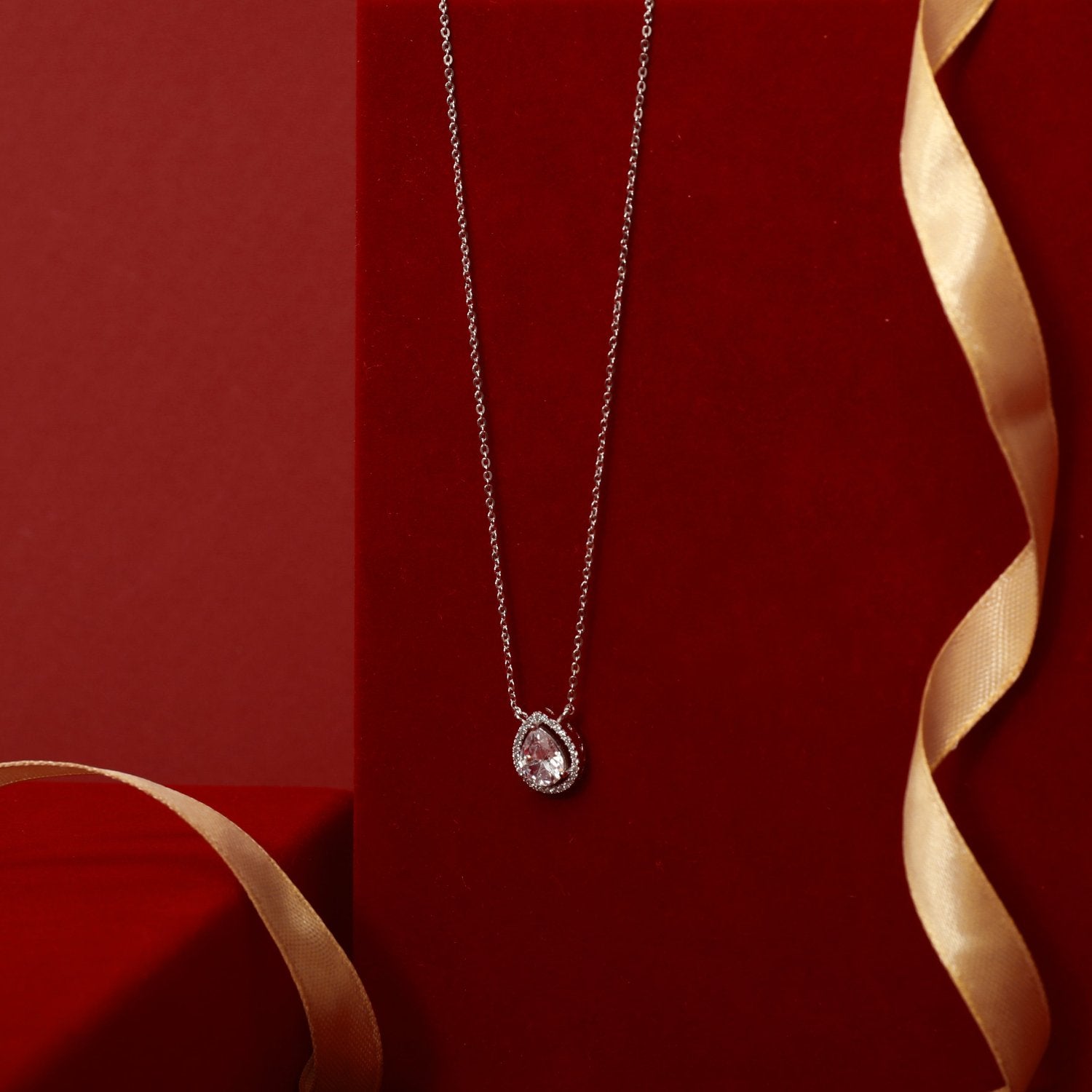 Necklace Harmony CZ Silver Pendant Necklace