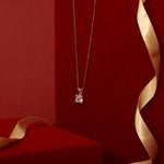 Necklace Luxe Gold Plated CZ Silver Pendant Necklace