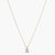 Luxe Gold Plated CZ Silver Pendant Necklace