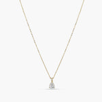Necklace Eternal Glow Gold Plated CZ Silver Pendant Necklace