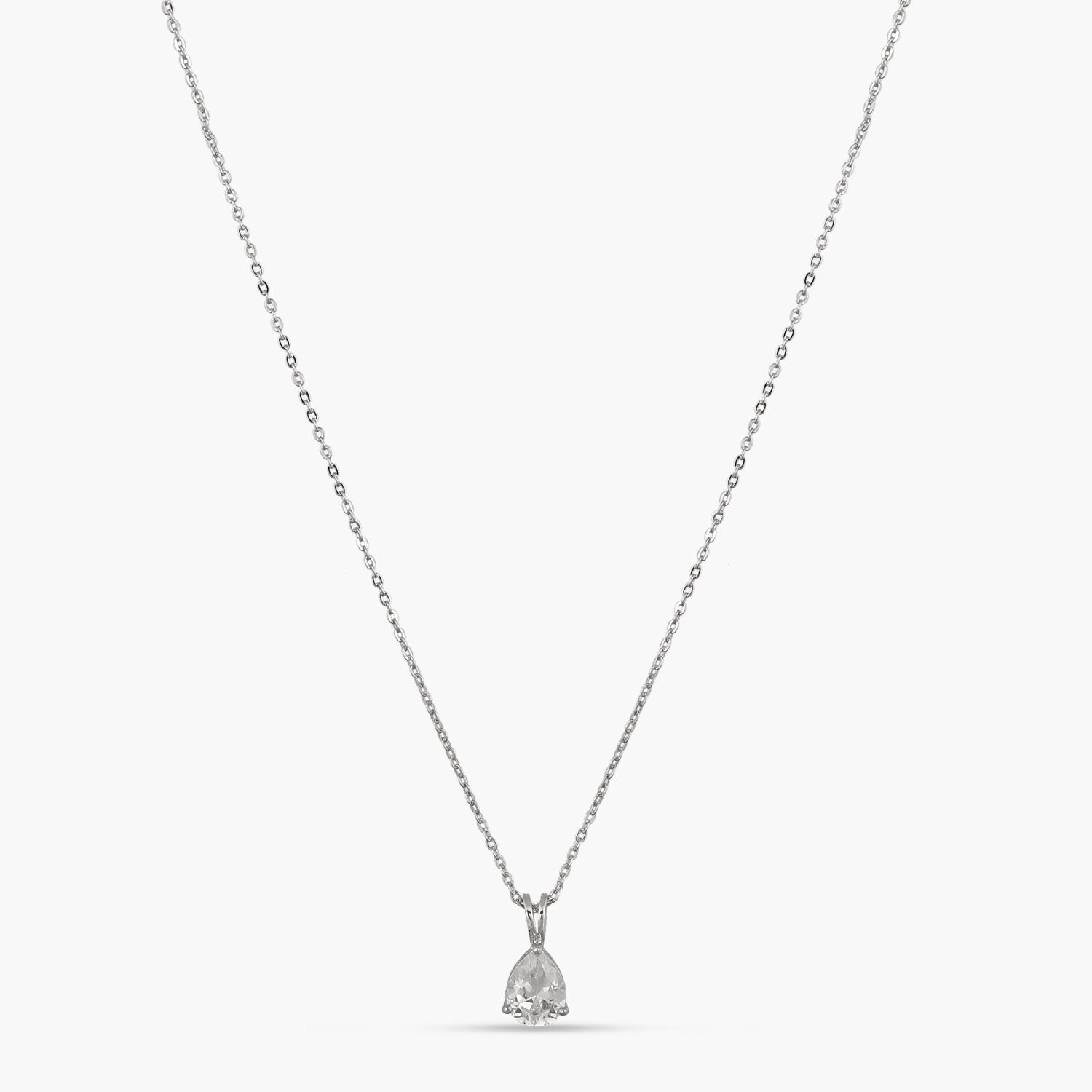 Necklace Eternal Glow CZ Silver Pendant Necklace
