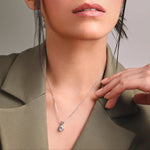 Necklace Eternal Glow CZ Silver Pendant Necklace