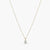 Eternal Glow Gold Plated CZ Silver Pendant Necklace