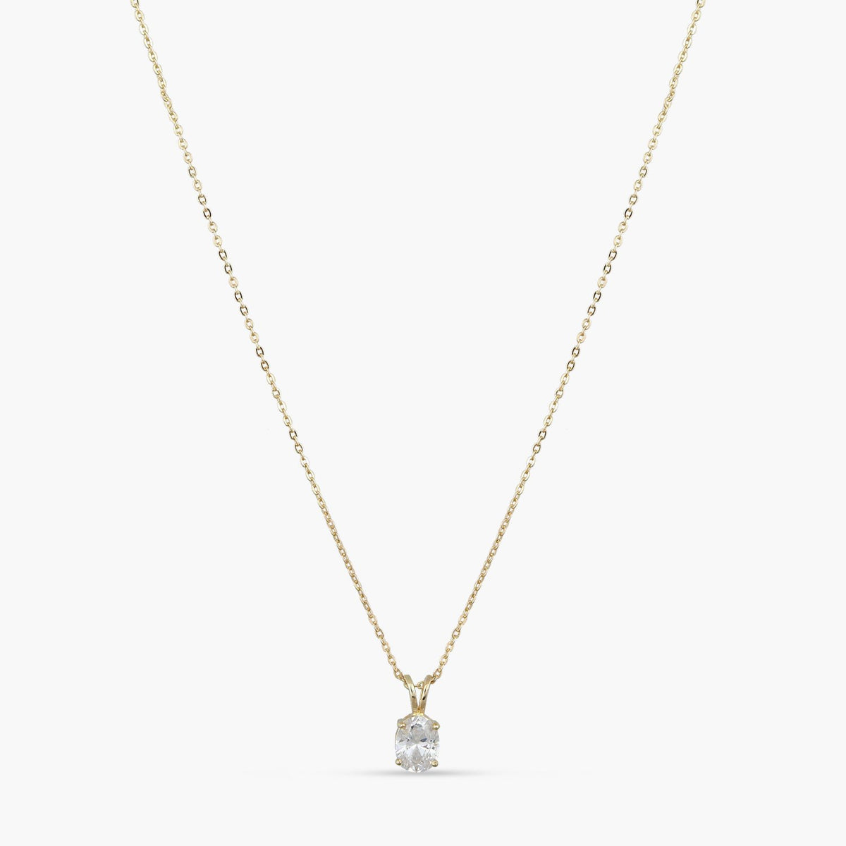 Celestial Spark Gold Plated CZ Silver Pendant Necklace