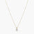 Celestial Spark Gold Plated CZ Silver Pendant Necklace