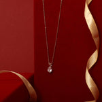 Necklace Celestial Spark Gold Plated CZ Silver Pendant Necklace