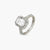 Regal Square Statement CZ Silver Ring