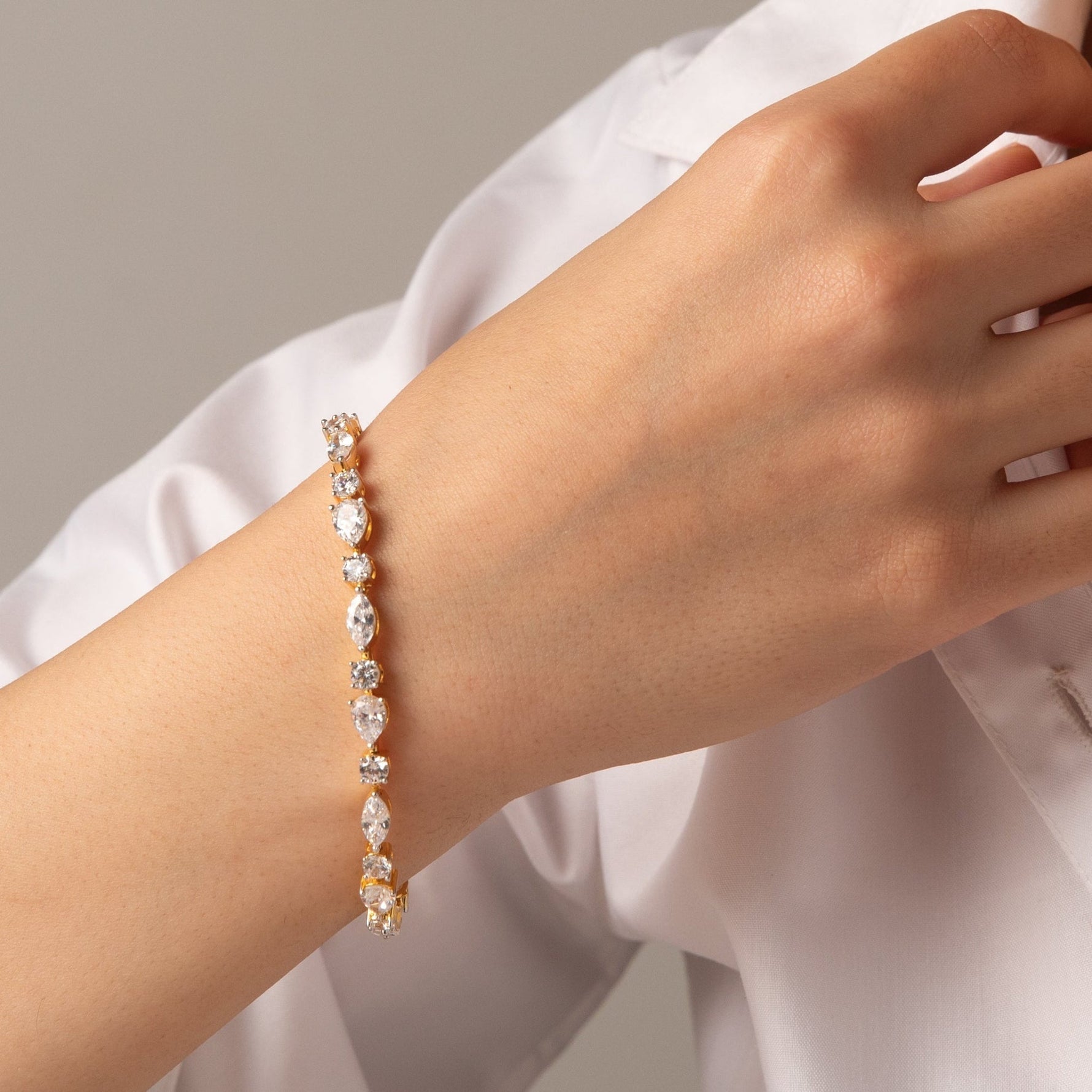 Bracelet Petite Harmony CZ Silver Bracelet