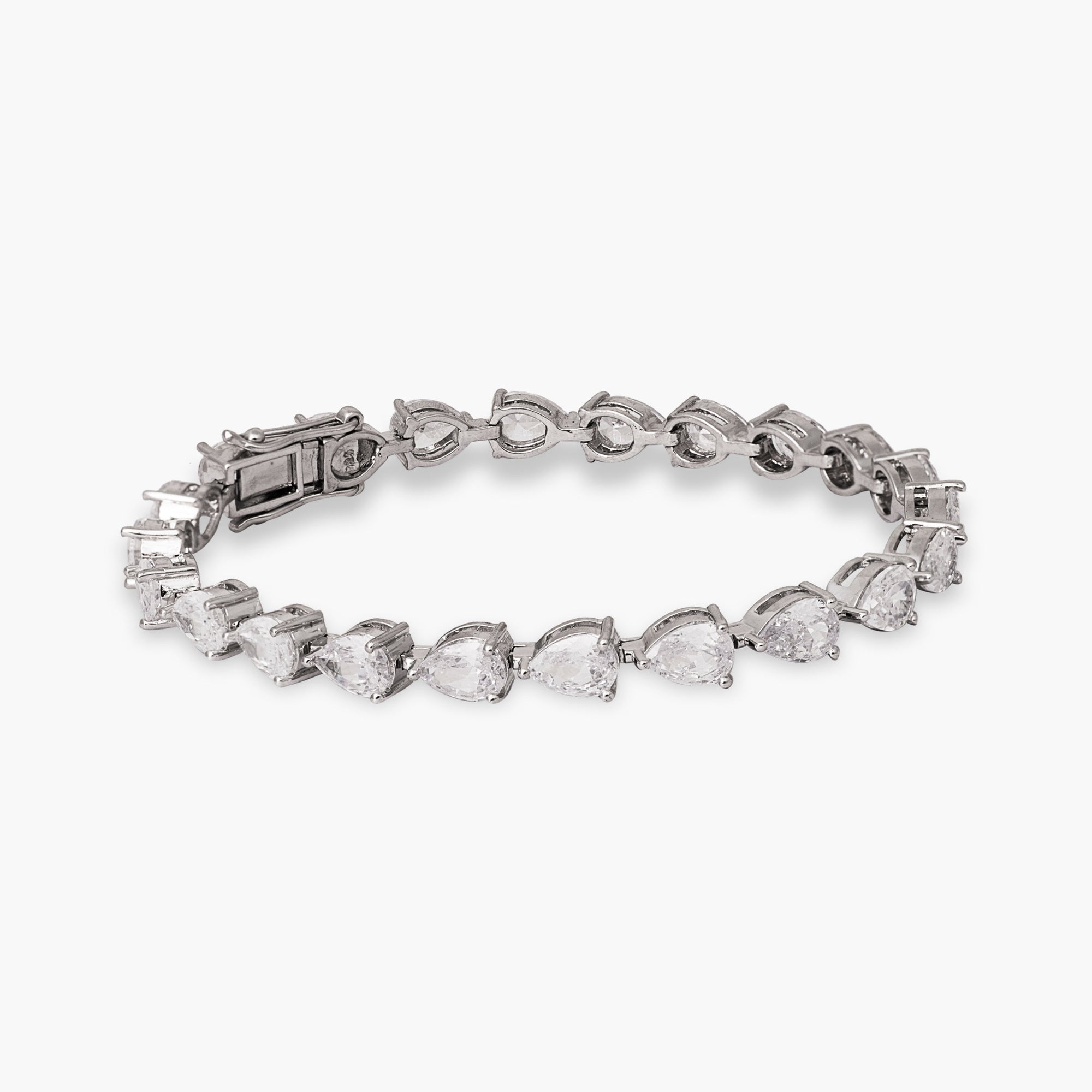 Eternal Glow CZ Silver Tennis Bracelet