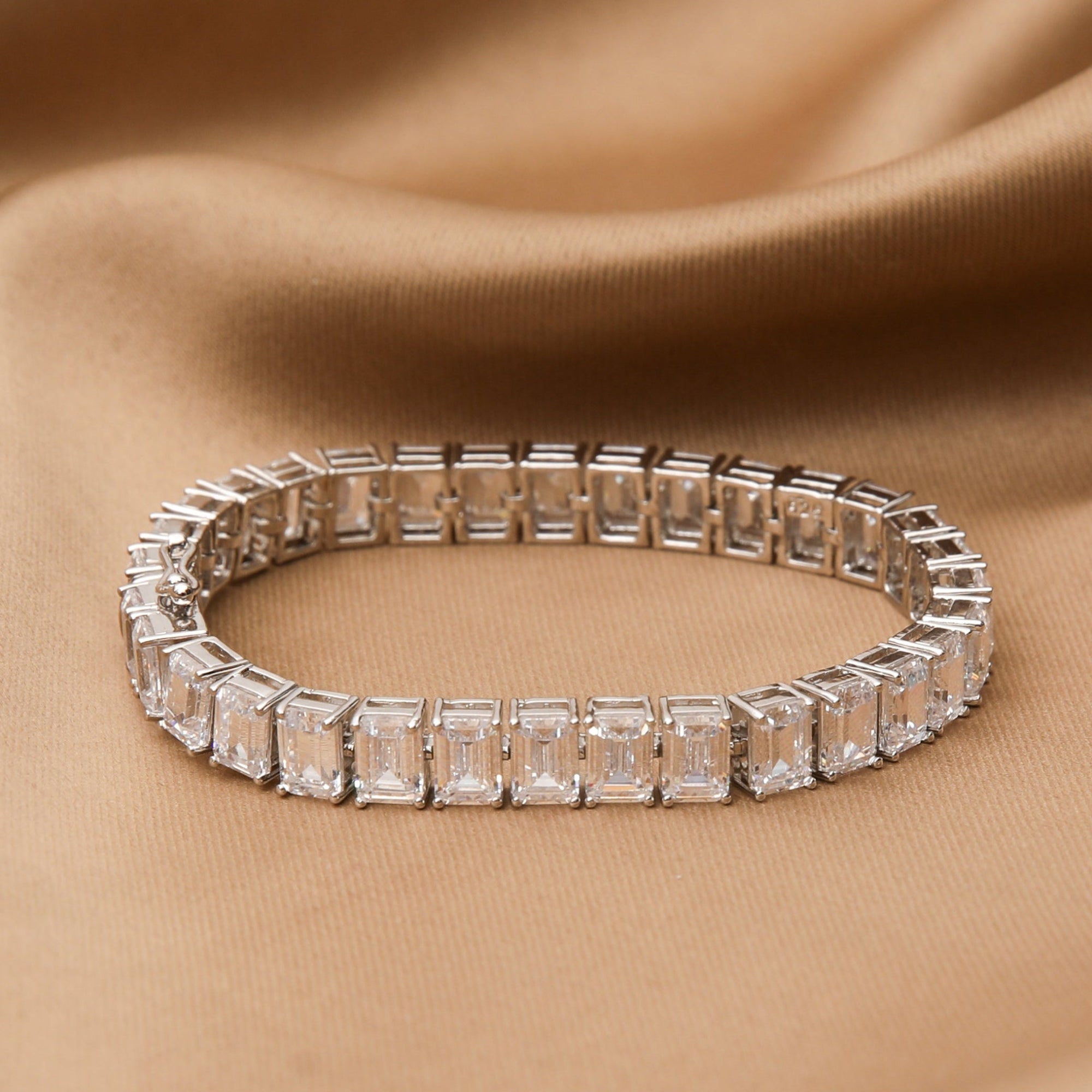 Classic CZ Silver Tennis Bracelet
