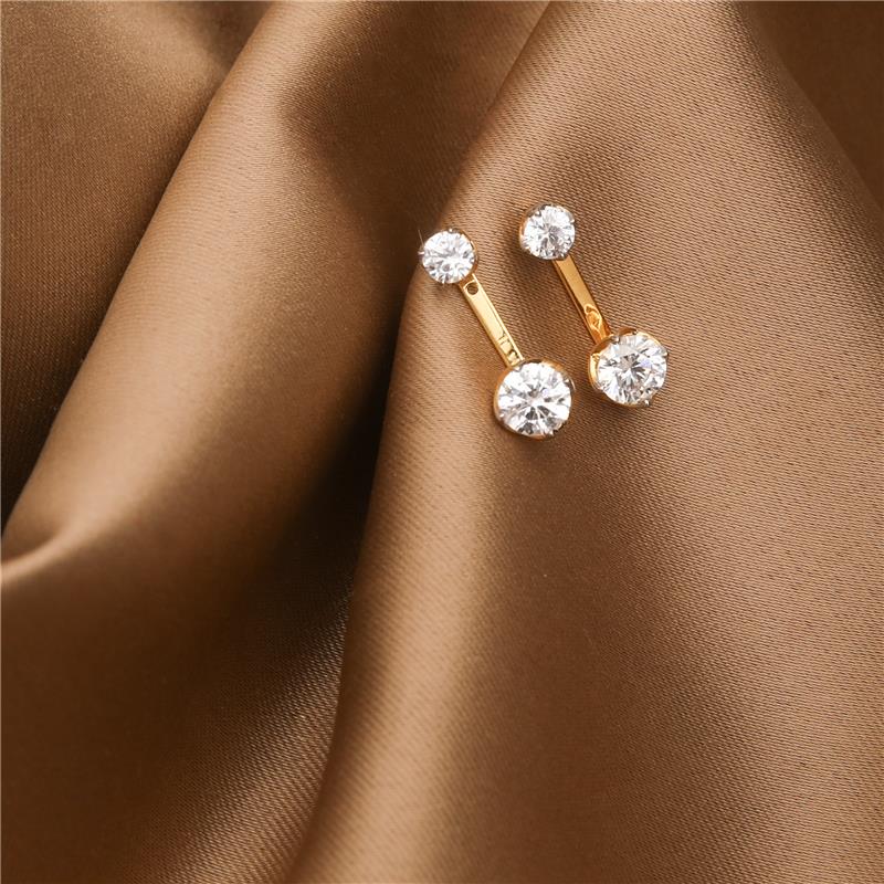 Earrings Gleam CZ Silver Jacket Earrings