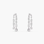 Earrings Duo Radiance CZ Silver Drop Earrings