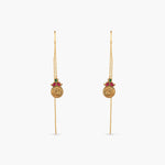 Nyra Silver Threader Earrings